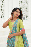 Roopa Green Half Saree