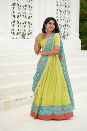 Roopa Green Half Saree