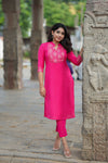 IMD - Pravya Pink Kurti Set (Set of 2)