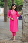 IMD - Pravya Pink Kurti Set (Set of 2)
