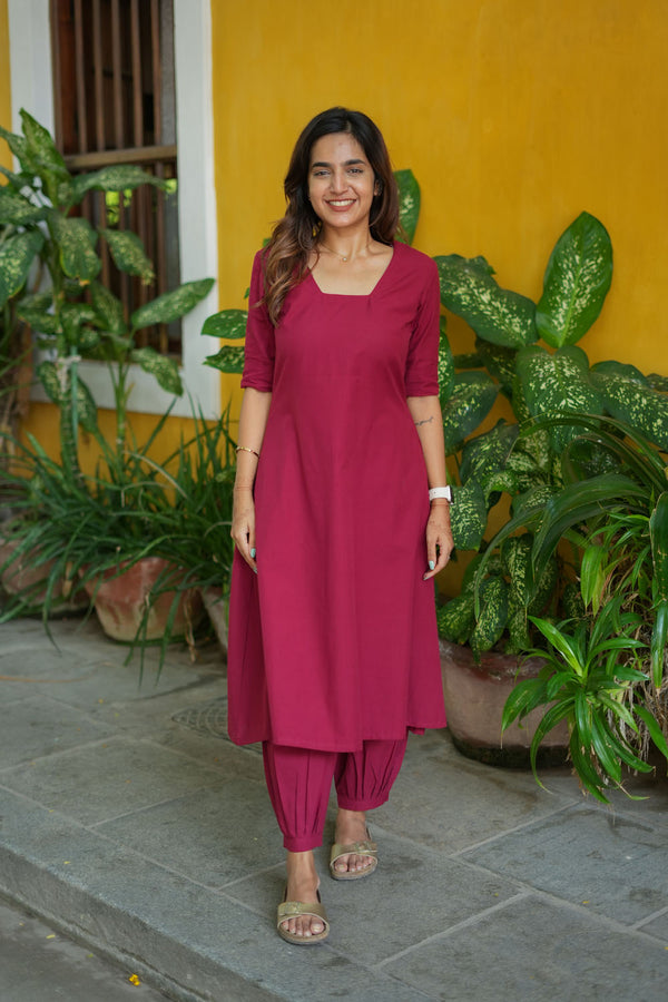 Viha Maroon Co - Ords ( Set of 2 )