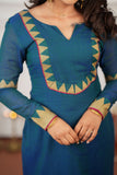 Gautami Teal Kurti Set (Set of 3)