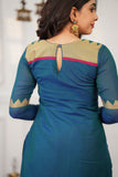 Gautami Teal Kurti Set (Set of 3)