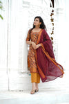 Prathana Mustard & Maroon Mom & Me