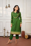 Gautami Green Kurti Set (Set of 3)