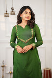Gautami Green Kurti Set (Set of 3)