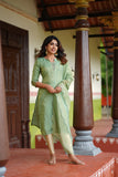 Pragathi Mint Green Kurti (Set of 2)