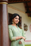 Pragathi Mint Green Kurti (Set of 2)