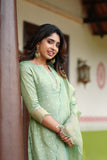 Pragathi Mint Green Kurti (Set of 2)