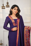 Brindha purple kurta (Set of 2)
