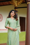 Pragathi Mint Green Kurti (Set of 2)