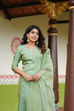 Pragathi Mint Green Kurti (Set of 2)