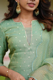 Pragathi Mint Green Kurti (Set of 2)