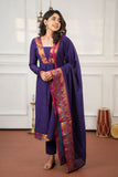 Brindha purple kurta (Set of 2)