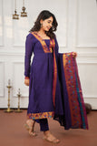 Brindha purple kurta (Set of 2)