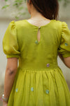 Ivana Olive Green Midi Dress