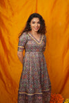 Nivriti Woven Multi-Coloured Anarkali Kurta Set