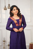 Brindha purple kurta (Set of 2)