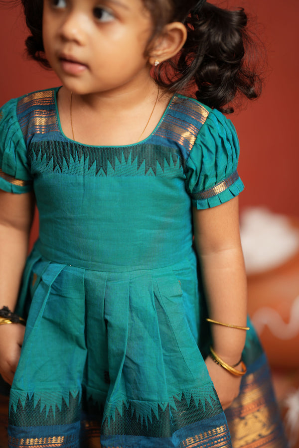 Madhuri blue frock mini