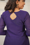 Brindha purple kurta (Set of 2)