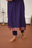 Brindha purple kurta (Set of 2)