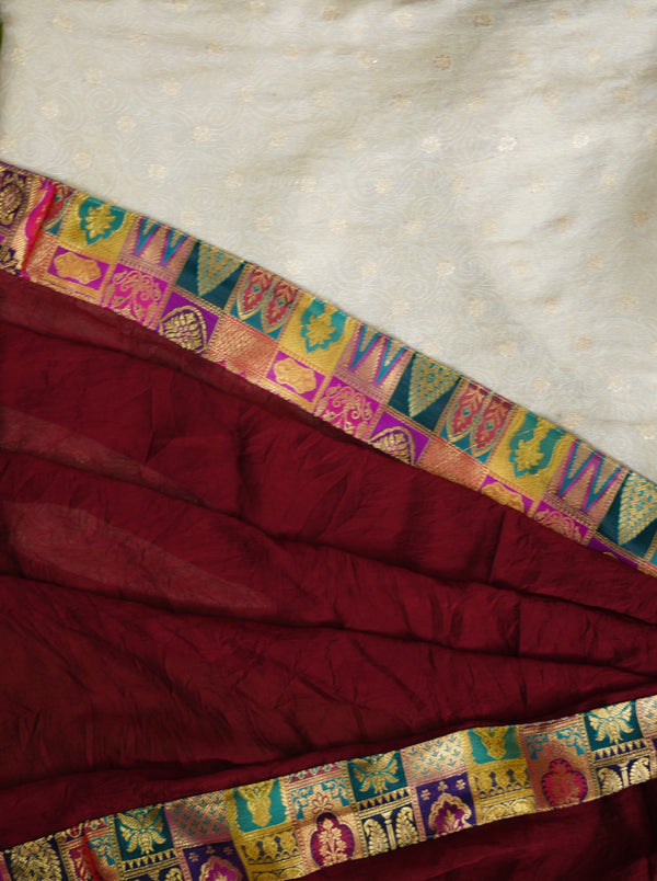 Lakshika Beige with Maroon Kurti (Set of 2)