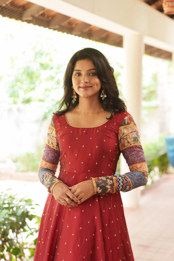 Aparna Maroon Dress