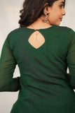 Brindha Green kurta set (Set of 3)