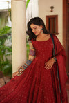 Aparna Maroon Dress