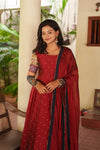 Aparna Maroon Dress