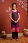 Tamizh Violet Kurti set Mini (Set of 2)