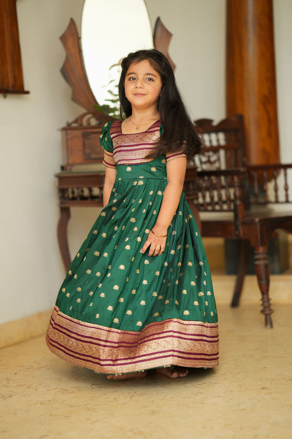 Shravya Green Frock Mini