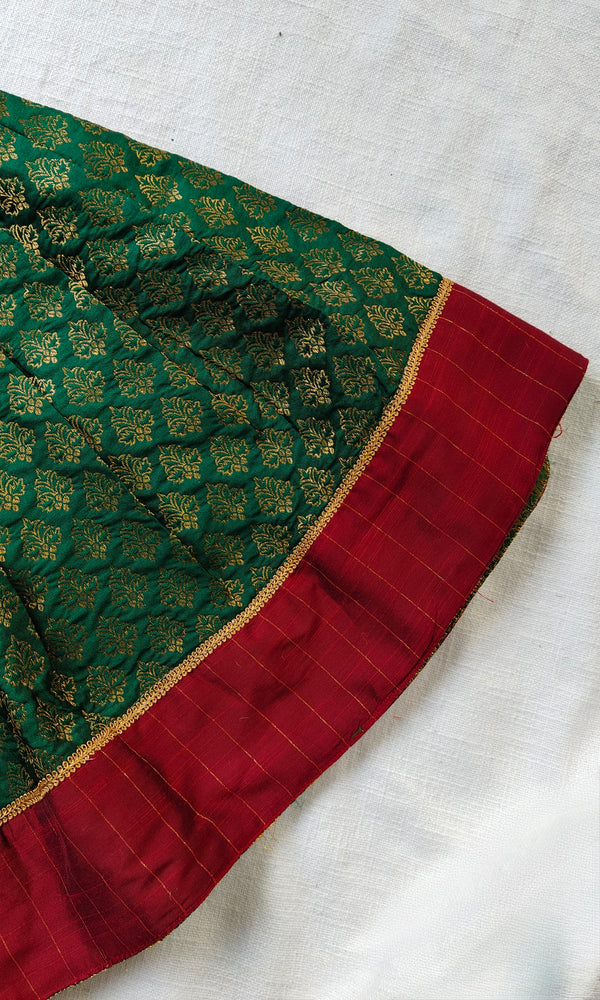 Athira Green & Maroon frock Mini