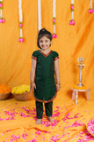 Sreeja Green Croptop Salwar Mom & Me Set
