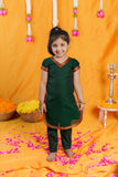 Sreeja Green Croptop Salwar Mom & Me Set