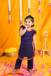 Sreeja Violet Croptop Salwar Mom & Me Set