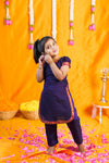 Sreeja Violet Croptop Salwar Mom & Me Set