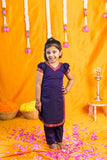 Sreeja Violet Croptop Salwar Mom & Me Set
