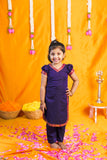 Sreeja Violet Croptop Salwar Mom & Me Set