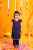 Sreeja Violet Croptop Salwar Mom & Me Set