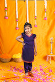 Sreeja Violet Croptop Salwar Mom & Me Set