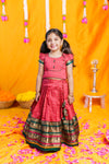 Bhavya Red Lehenga Mini (Set of 2)
