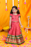 Bhavya Red Lehenga Mini (Set of 2)