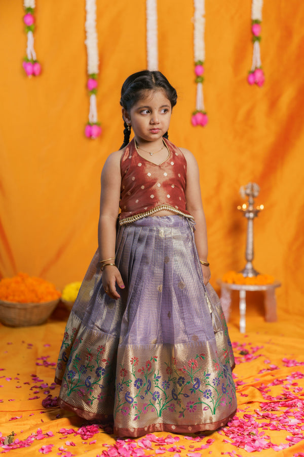 Gargi Lavender Lehenga Mini (Set of 2)