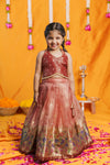 Gargi Peach Lehenga Mini (Set of 2)