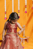 Gargi Peach Lehenga Mini (Set of 2)