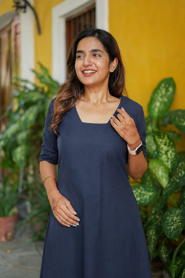 Viha Navy Blue Co - Ords ( Set of 2 )