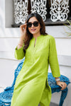 Malina Lemon Green Co-Ord (Set of 2)