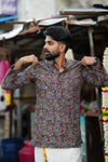 Tushar Red Kalamkari Shirt