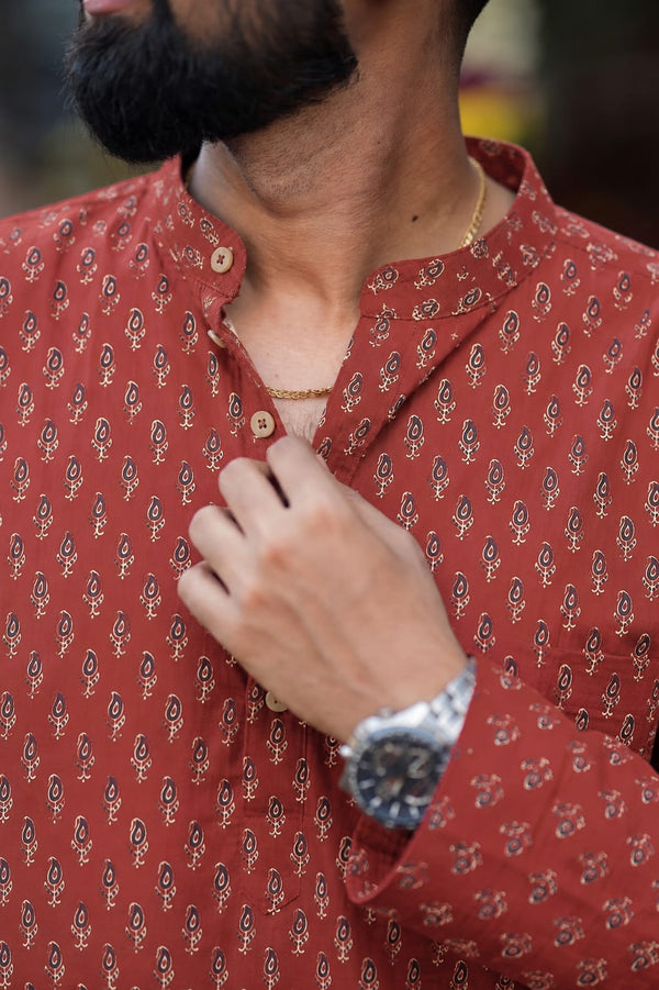 Kabir Rust Brown Shirt